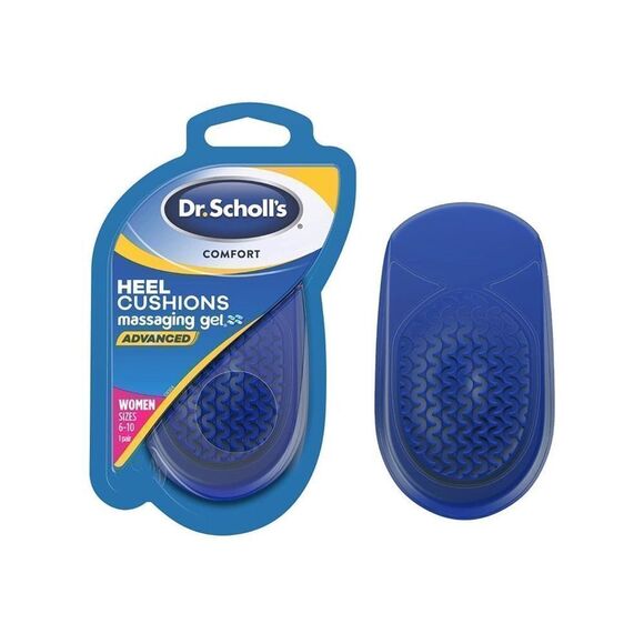 Lot of 2 Dr. Scholl's Heel Cushions Massaging Gel - Picture 1 of 3
